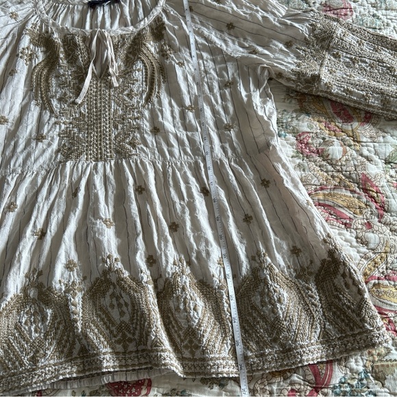 Vintage Johnny Was Workshop Embroidered tan Women's Top Sz xl - Picture 16 of 16